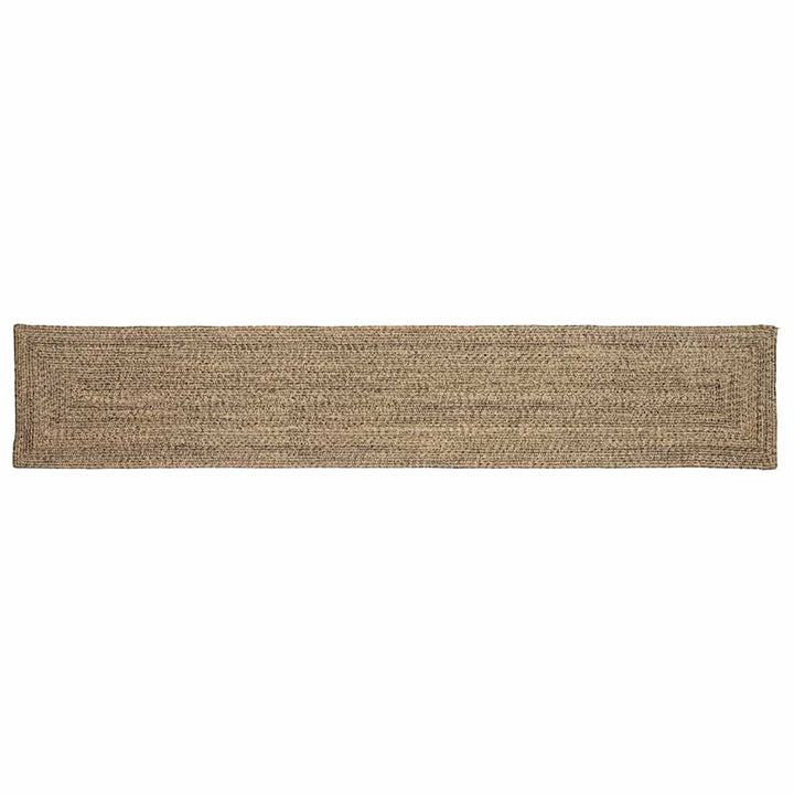 Områdetæpper Naturfarvet og sort 60 x 400 cm Jute