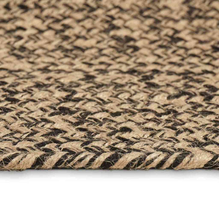 Områdetæpper Naturfarvet og sort 80 x 150 cm Jute