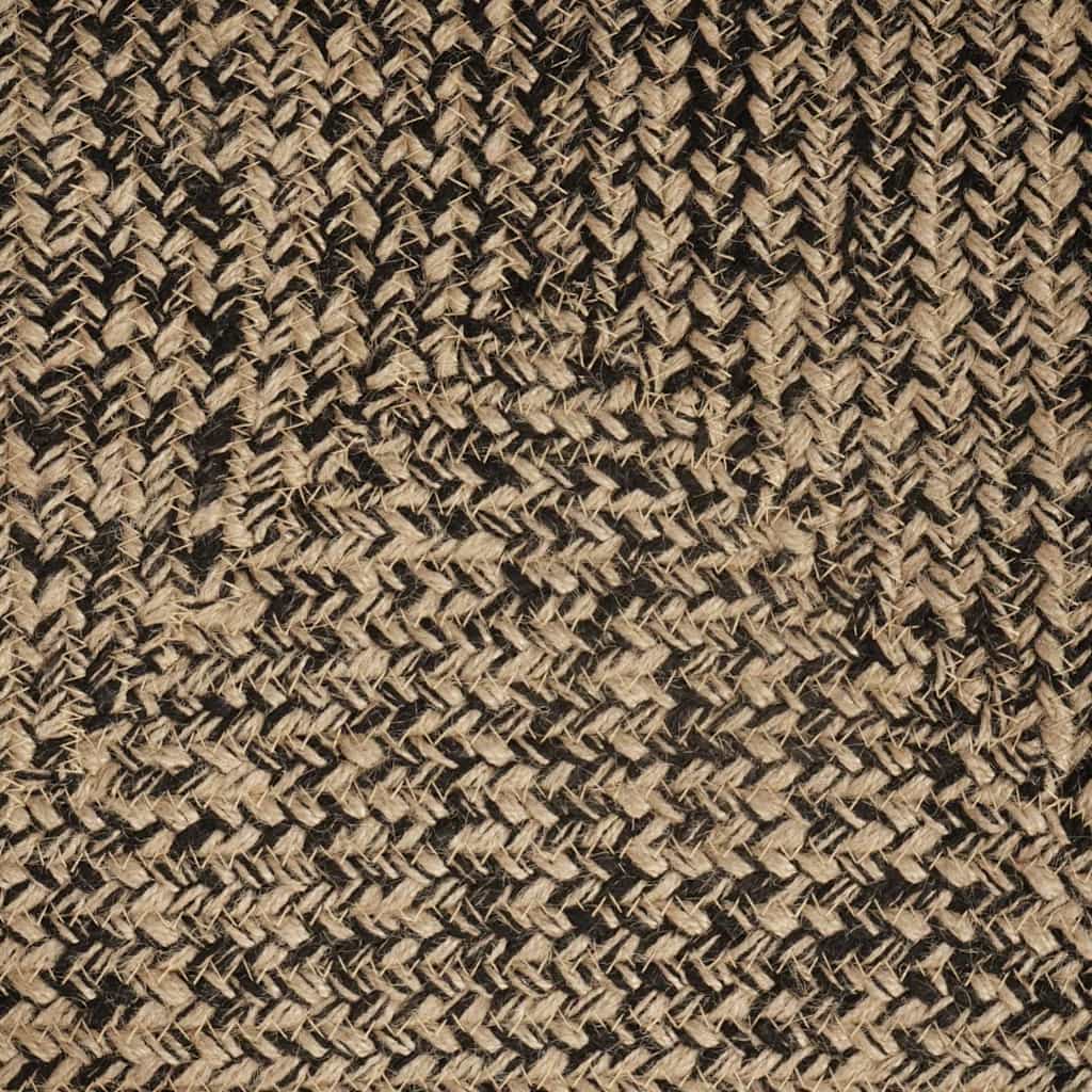 Områdetæpper Naturfarvet og sort 80 x 150 cm Jute