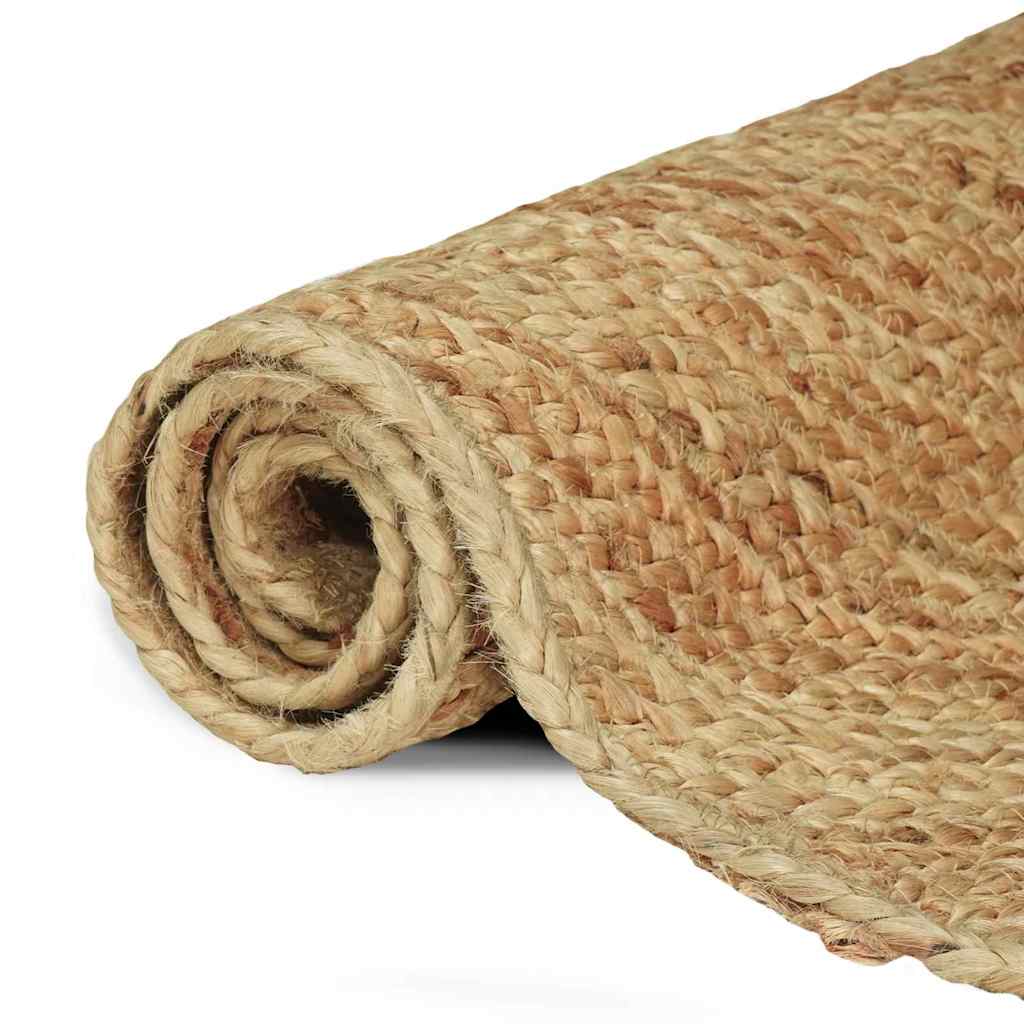 Områdetæpper Naturfarvet 120 x 120 cm Jute