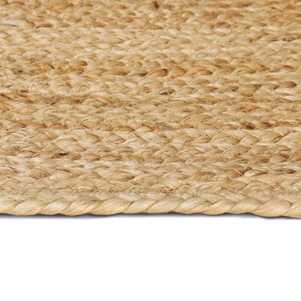 Områdetæpper Naturfarvet 120 x 120 cm Jute