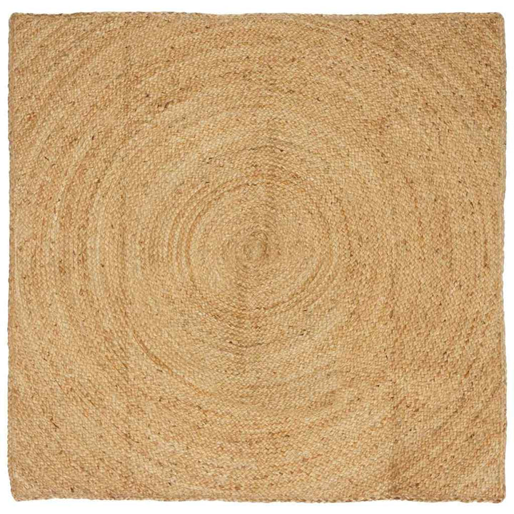 Områdetæpper Naturfarvet 120 x 120 cm Jute