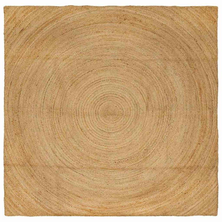 Områdetæpper Naturfarvet 240 x 240 cm Jute