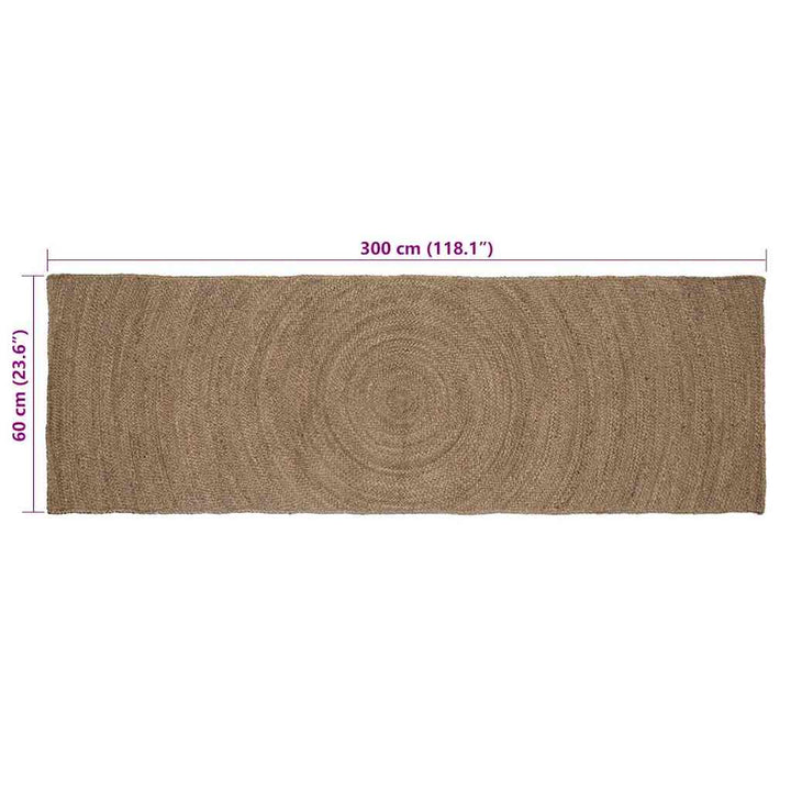 Områdetæpper Grå 60 x 300 cm Jute