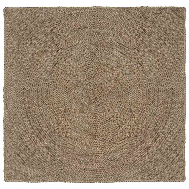 Områdetæpper Grå 160 x 160 cm Jute