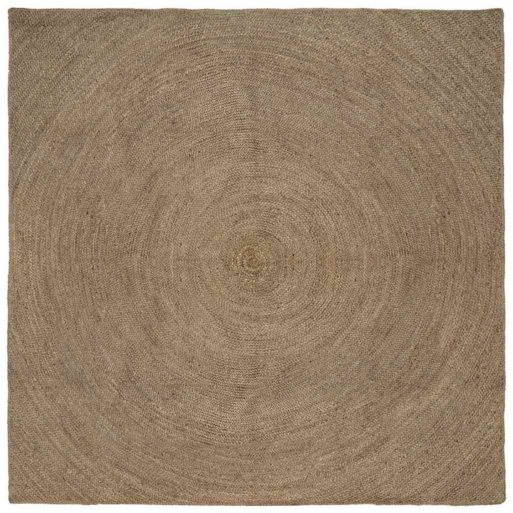 Områdetæpper Grå 240 x 240 cm Jute