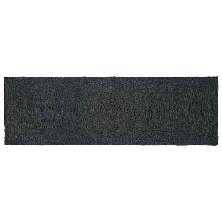 Områdetæpper Mørkegrå 80 x 250 cm Jute