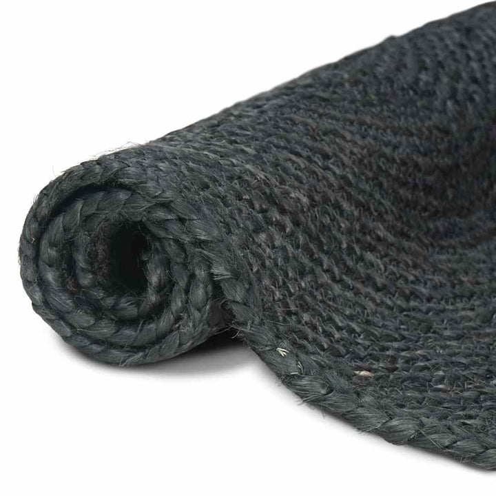 Områdetæpper Mørkegrå 240 x 240 cm Jute