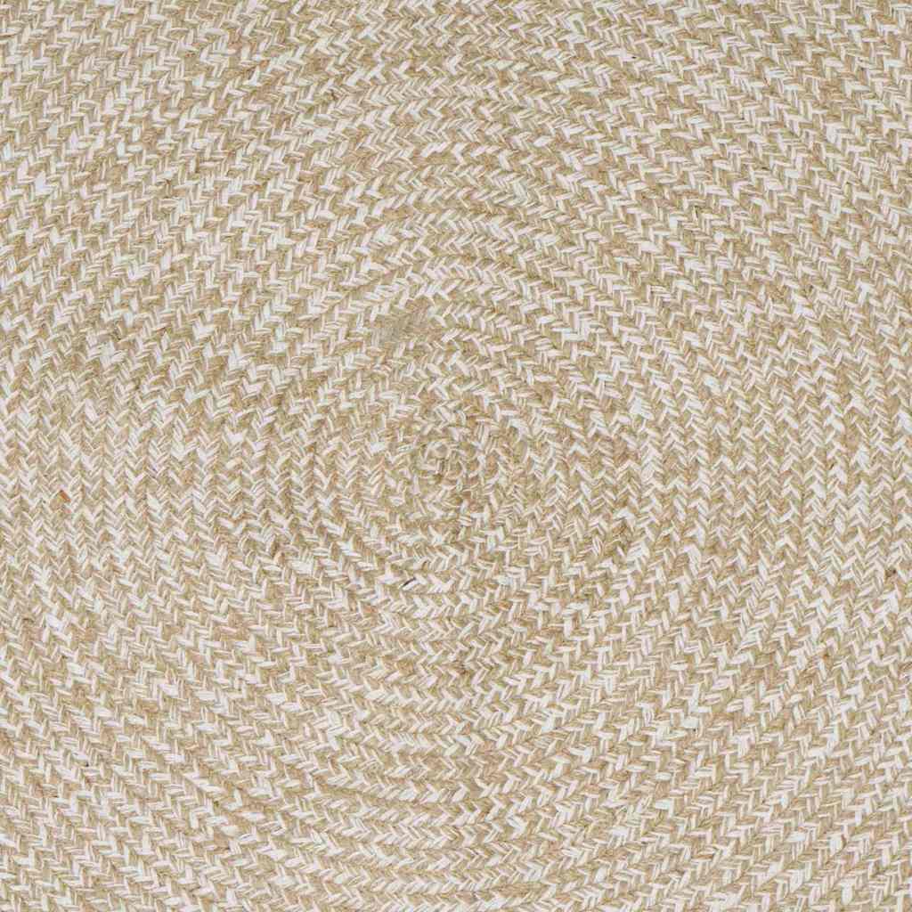 Områdetæpper Natur og hvid 80 x 200 cm Jute