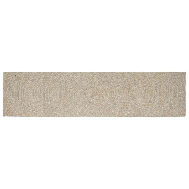 Områdetæpper Natur og hvid 80 x 400 cm Jute