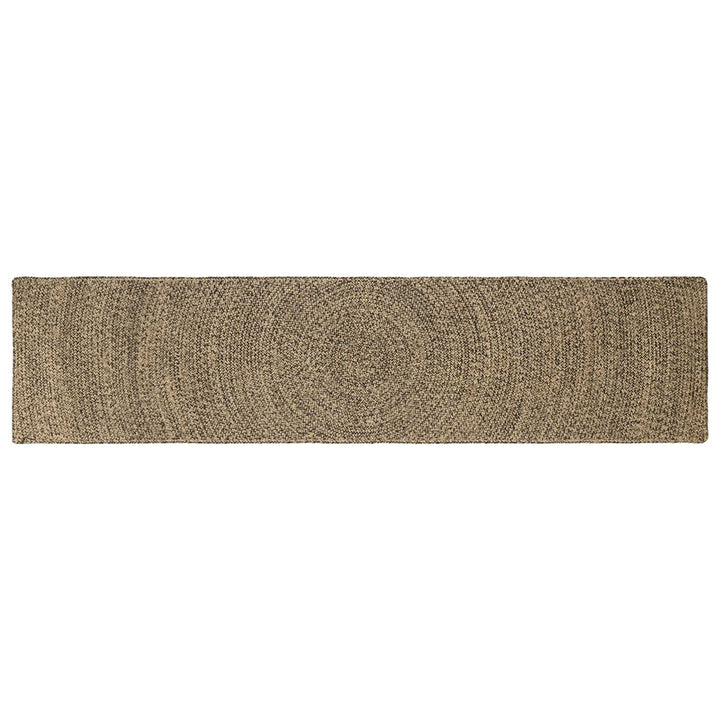 Områdetæpper Naturfarvet og sort 60 x 300 cm Jute
