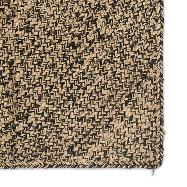 Områdetæpper Naturfarvet og sort 60 x 400 cm Jute
