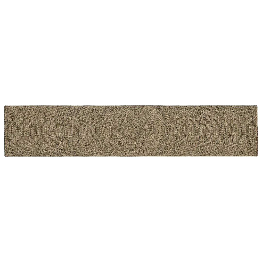Områdetæpper Naturfarvet og sort 60 x 400 cm Jute