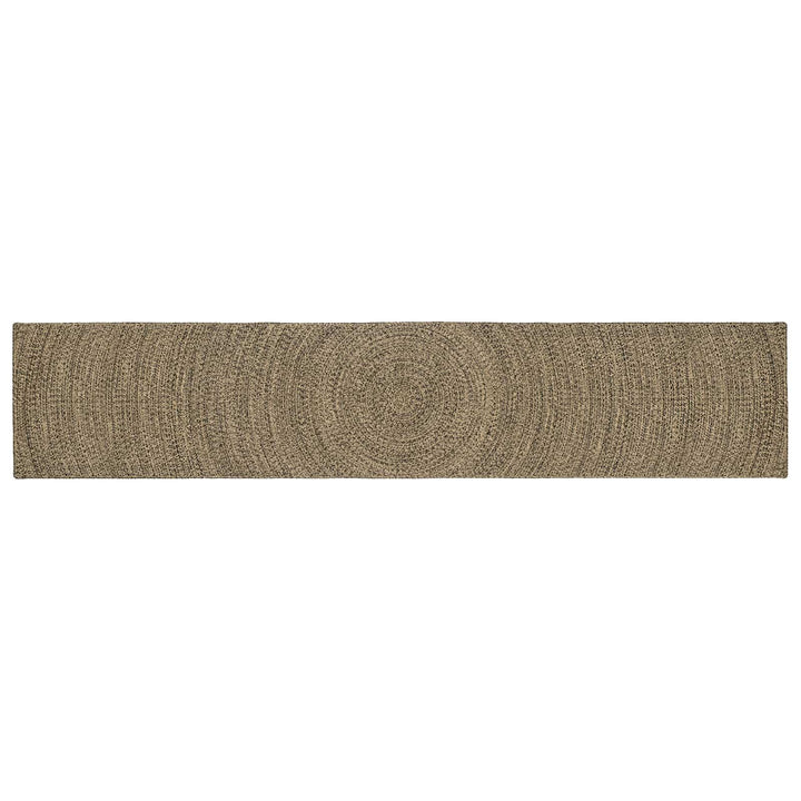 Områdetæpper Naturfarvet og sort 60 x 400 cm Jute
