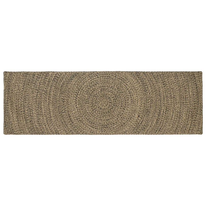 Områdetæpper Naturfarvet og sort 80 x 200 cm Jute
