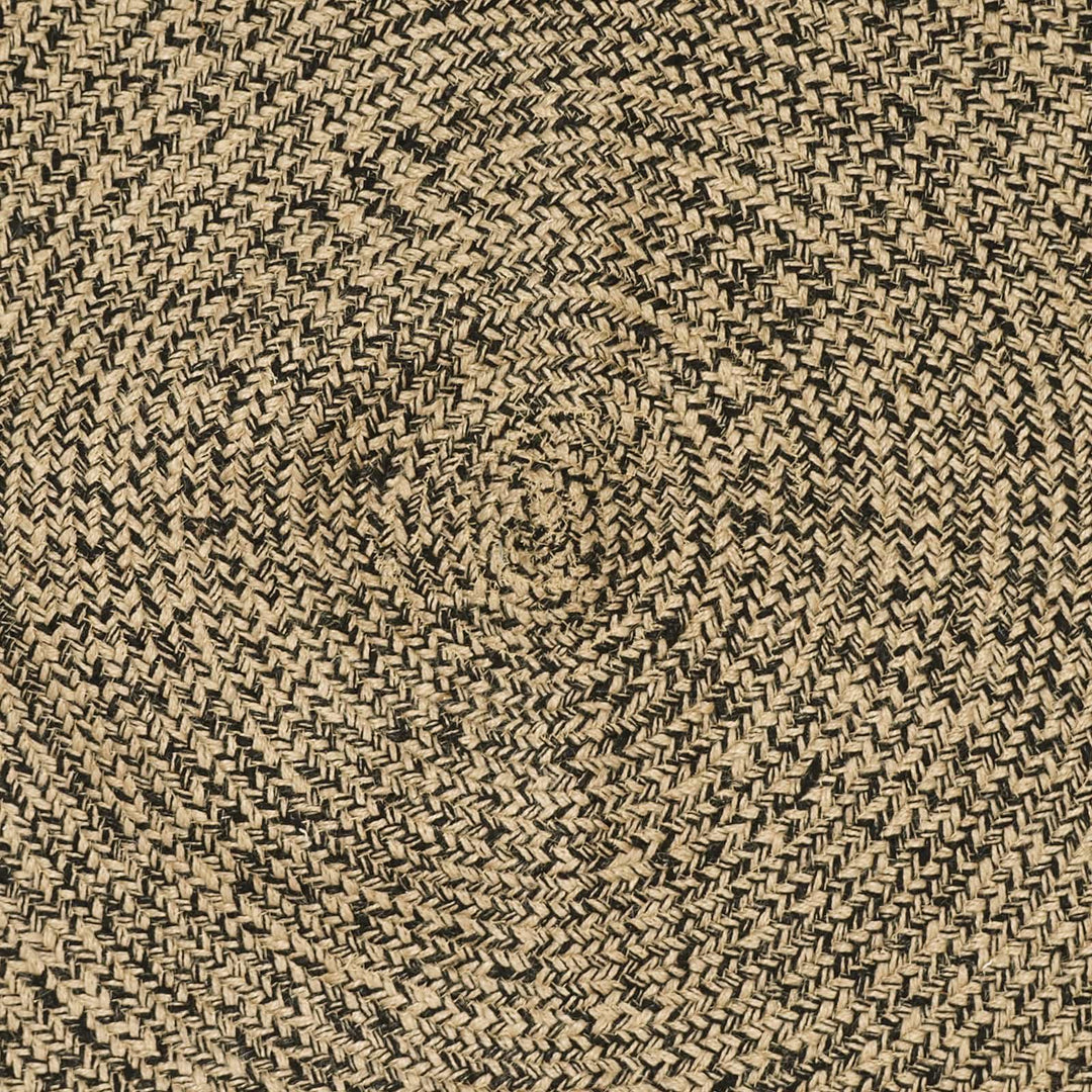 Områdetæpper Naturfarvet og sort 80 x 200 cm Jute