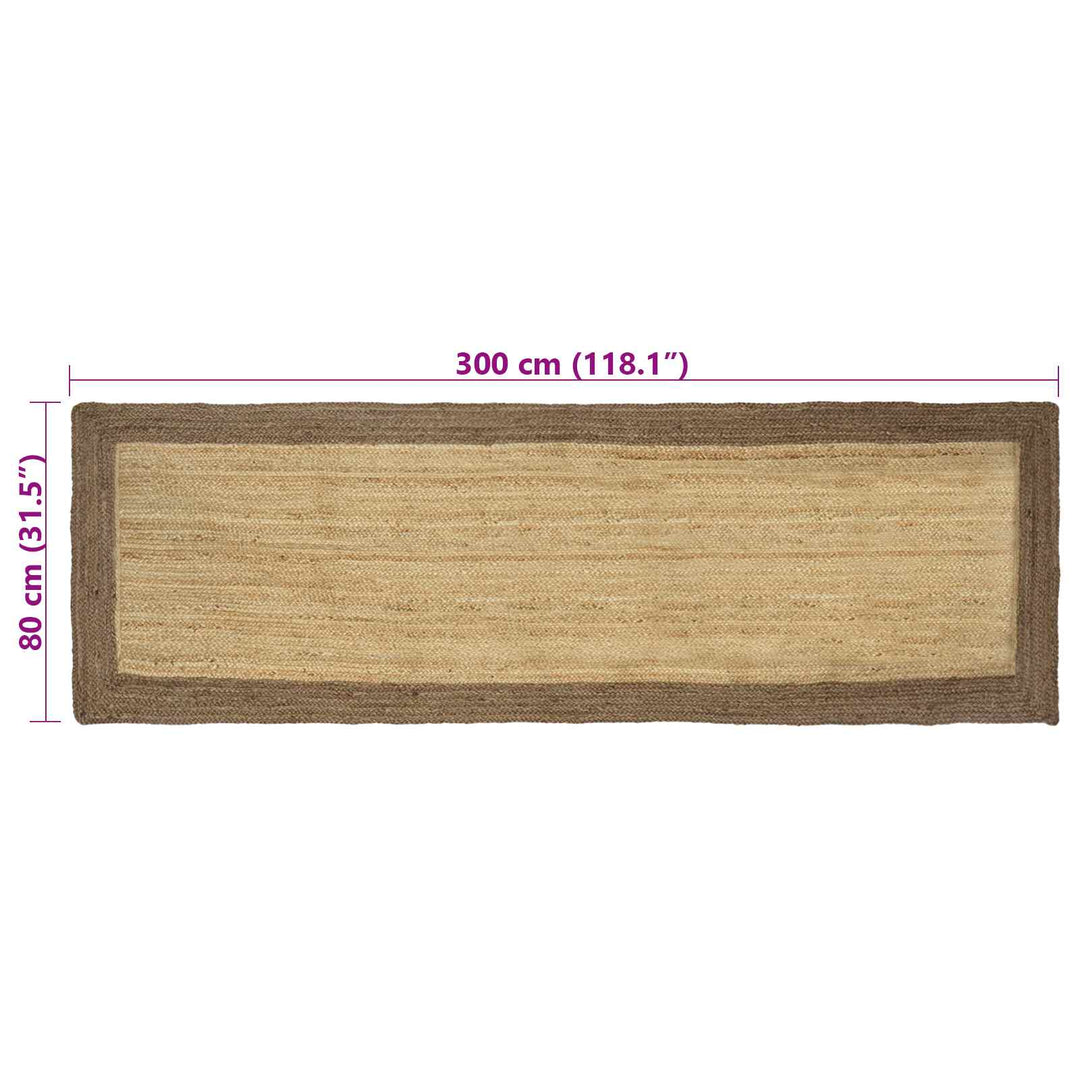 Områdetæpper Grå 80 x 300 cm Jute