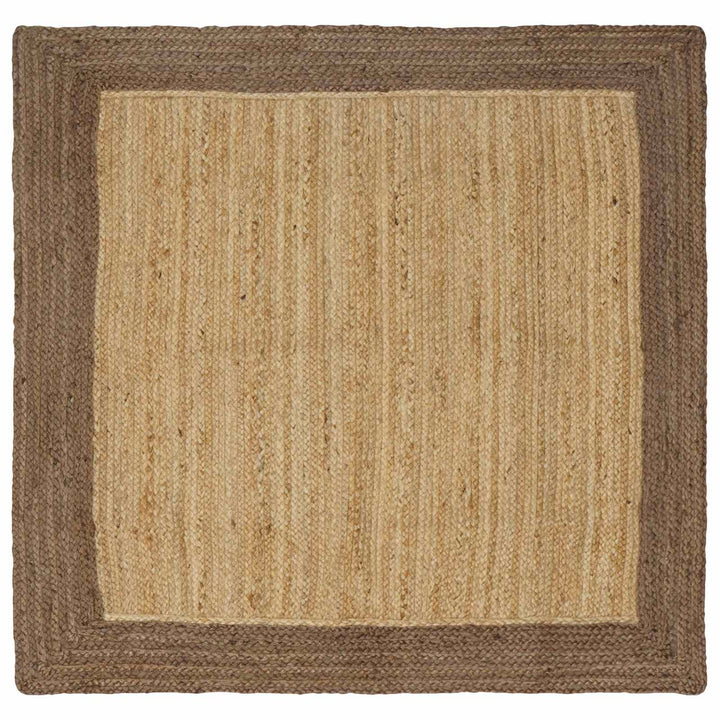 Områdetæpper Grå 120 x 120 cm Jute