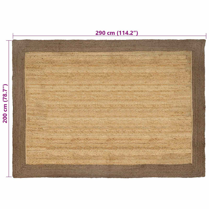 Områdetæpper Grå 200 x 290 cm Jute
