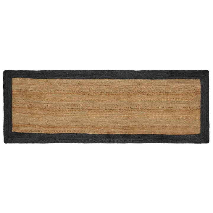 Områdetæpper Mørkegrå 80 x 250 cm Jute