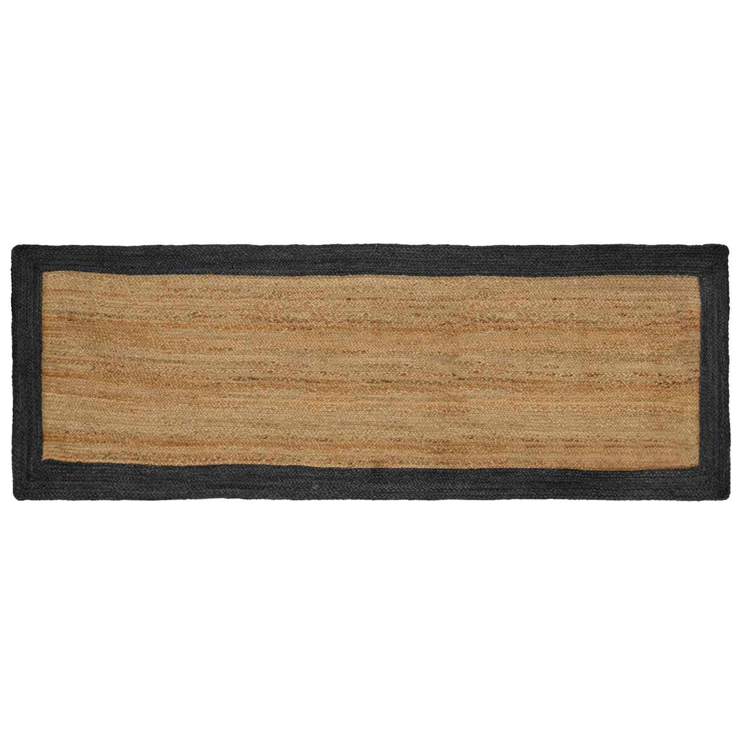 Områdetæpper Mørkegrå 80 x 250 cm Jute