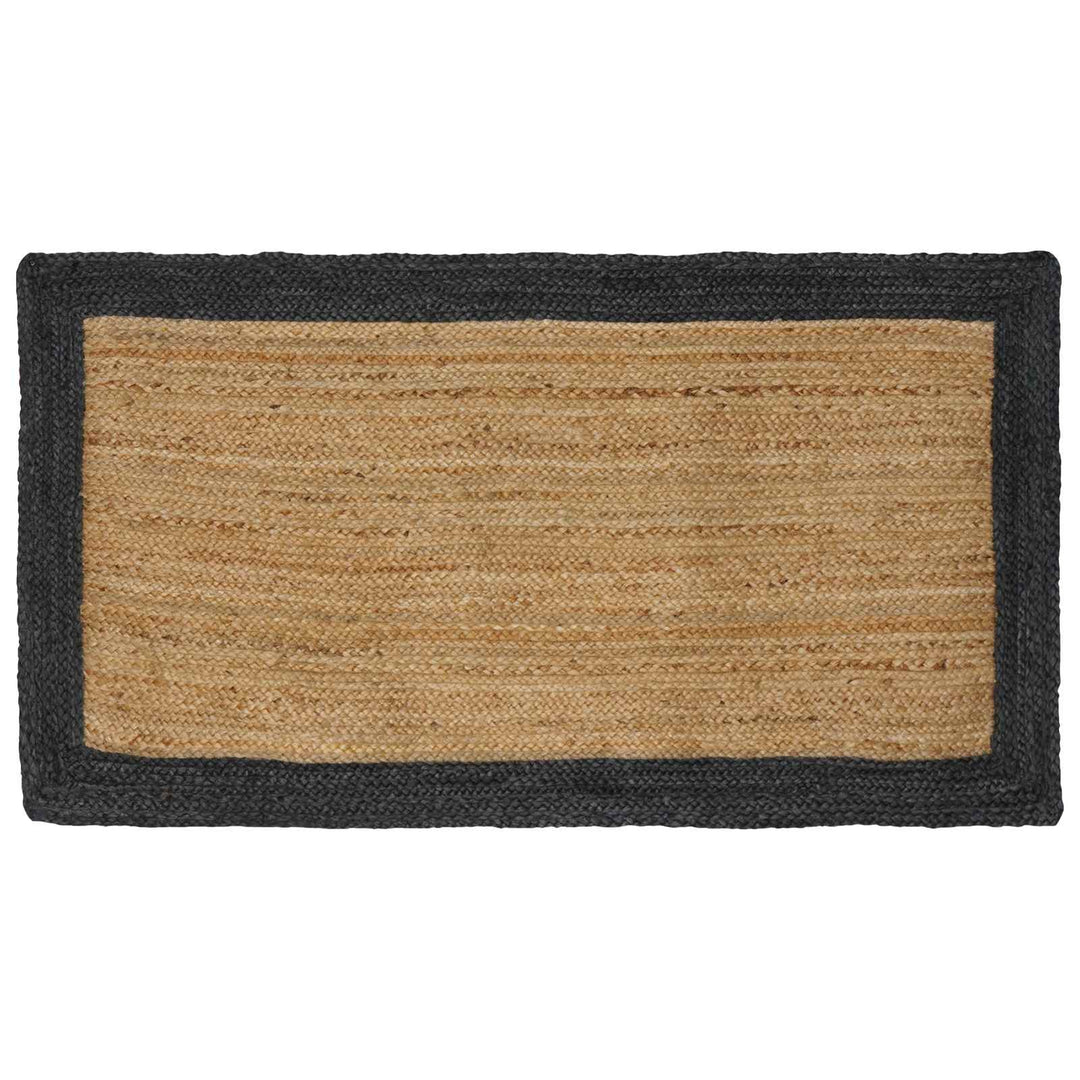 Områdetæpper Mørkegrå 100 x 200 cm Jute