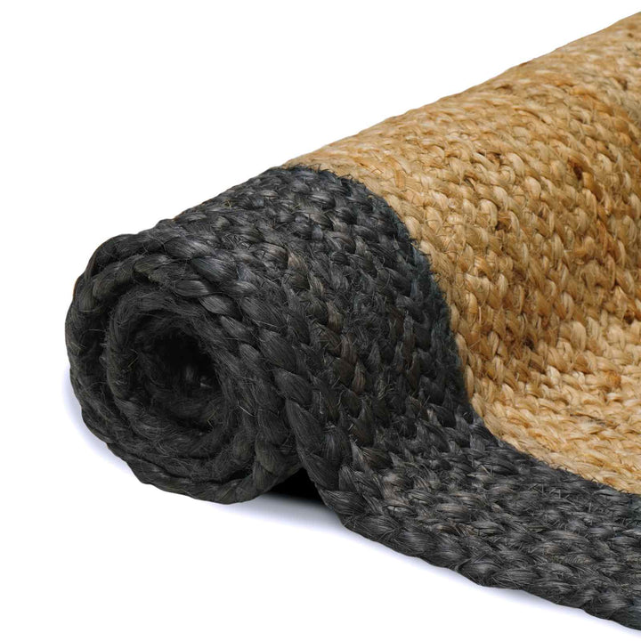 Områdetæpper Mørkegrå 240 x 240 cm Jute