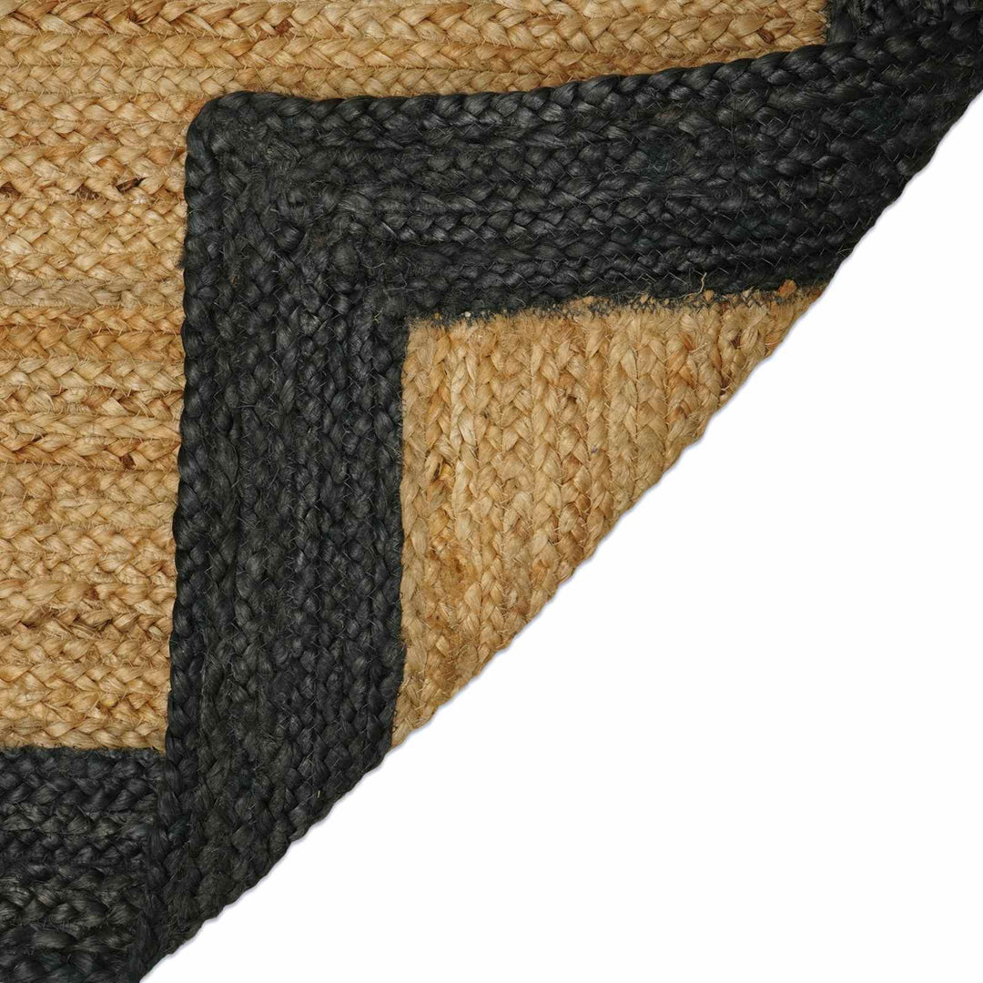 Områdetæpper Mørkegrå 240 x 240 cm Jute