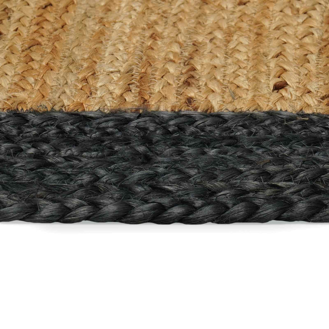 Områdetæpper Mørkegrå 240 x 240 cm Jute