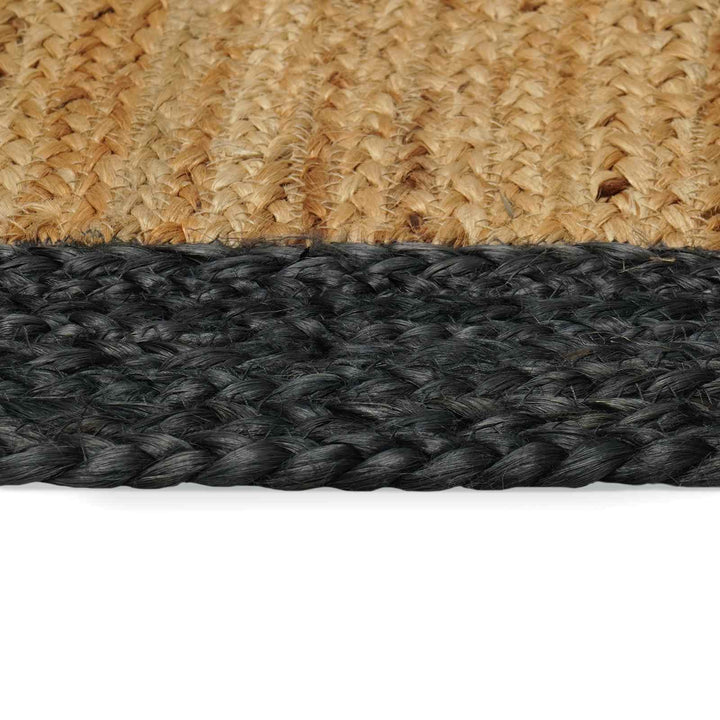 Områdetæpper Mørkegrå 240 x 240 cm Jute