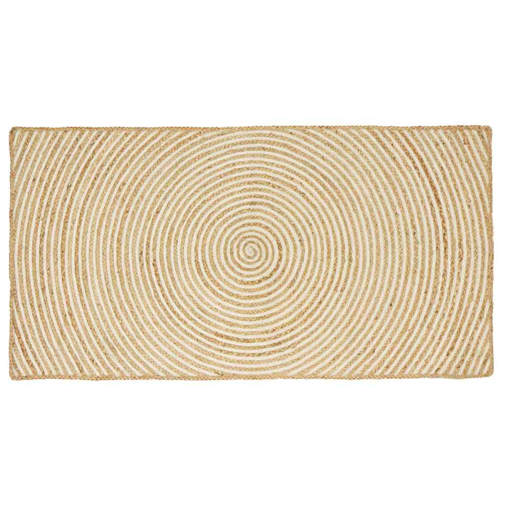 Områdetæpper Hvid 60 x 110 cm Jute