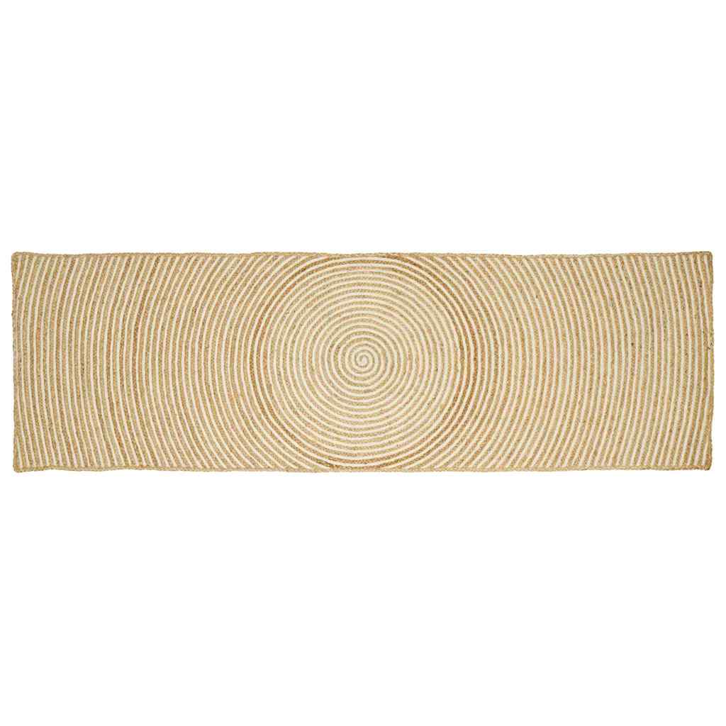 Område tæppe Hvid 60 x 300 cm Jute