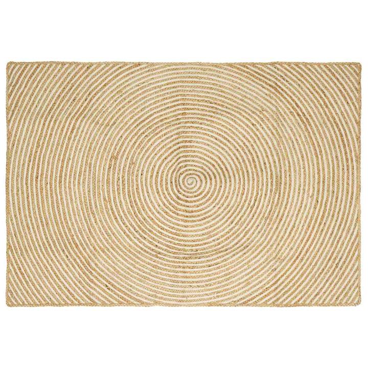 Områdetæpper Hvid 140 x 200 cm Jute