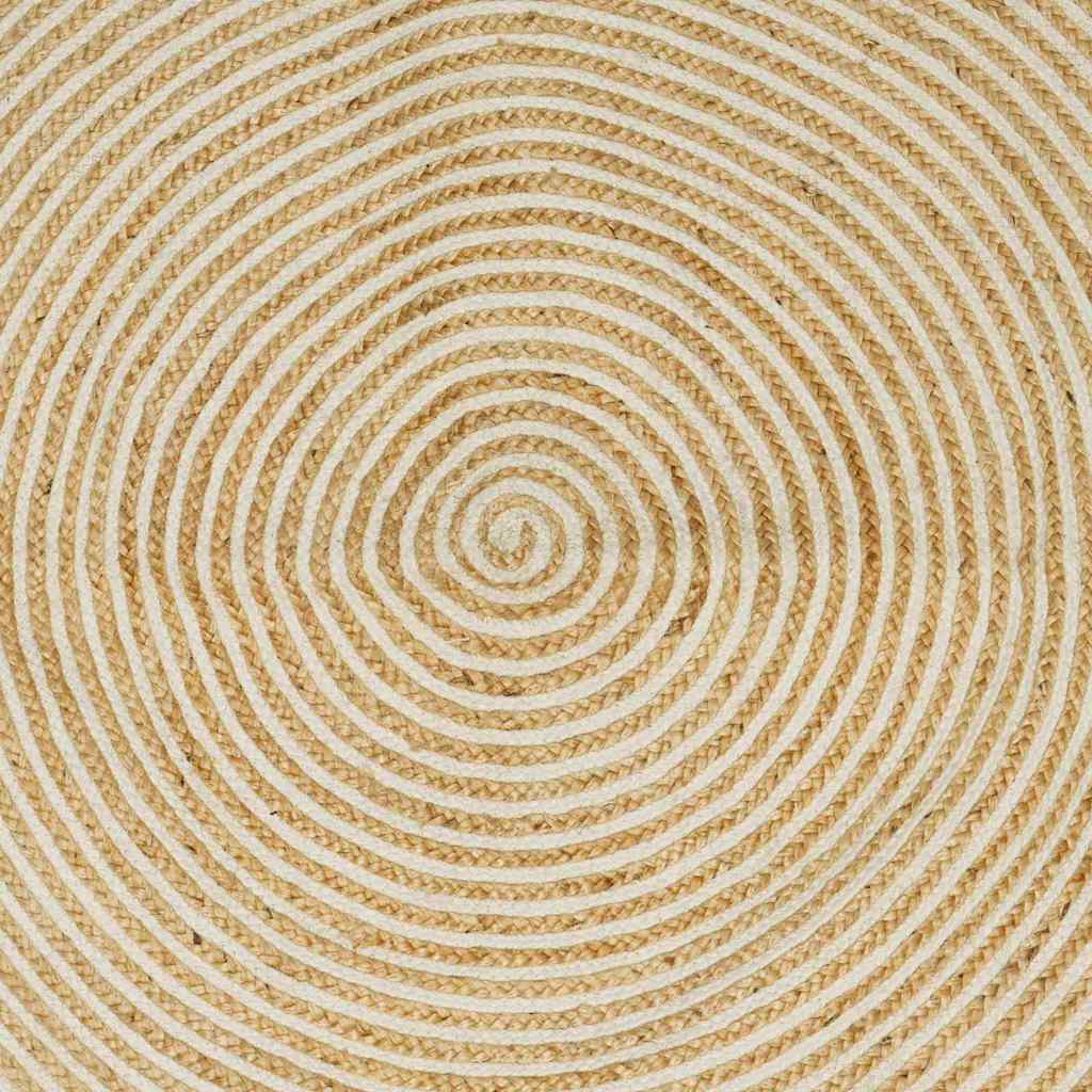 Områdetæpper Hvid 160 x 230 cm Jute
