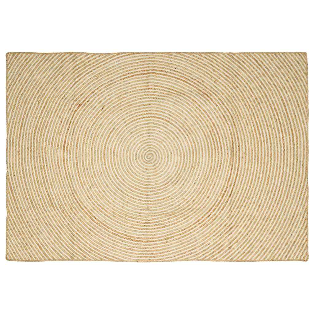 Områdetæpper Hvid 240 x 340 cm Jute