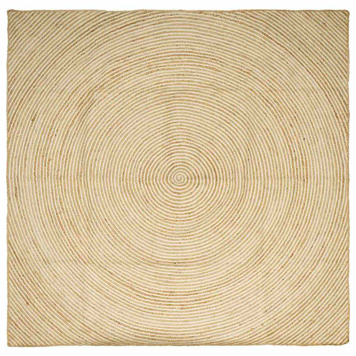 Områdetæpper Hvid 300 x 300 cm Jute