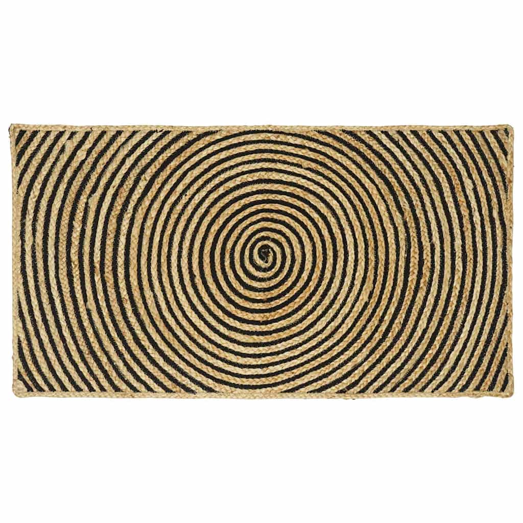 Områdetæpper Sort 60 x 110 cm Jute