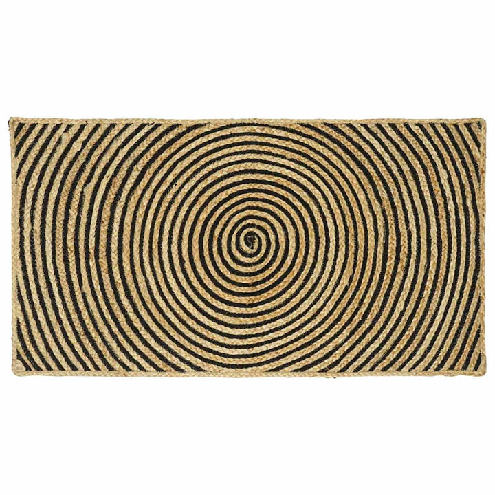 Områdetæpper Sort 60 x 110 cm Jute