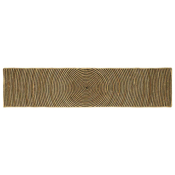 Områdetæpper Sort 60 x 300 cm Jute