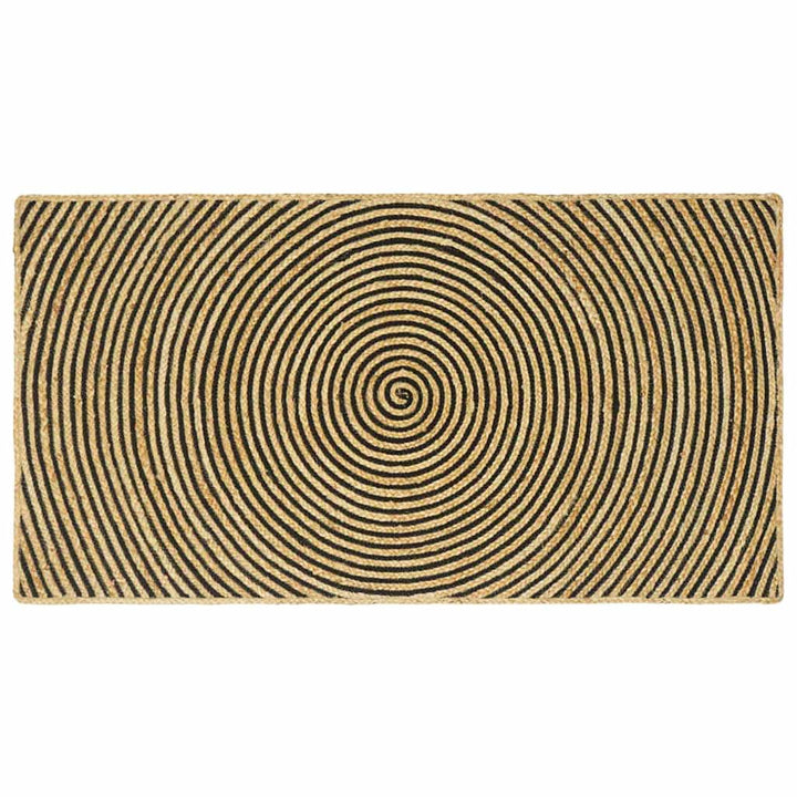 Områdetæpper Sort 80 x 150 cm Jute