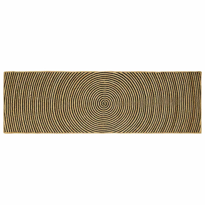 Områdetæpper Sort 80 x 250 cm Jute