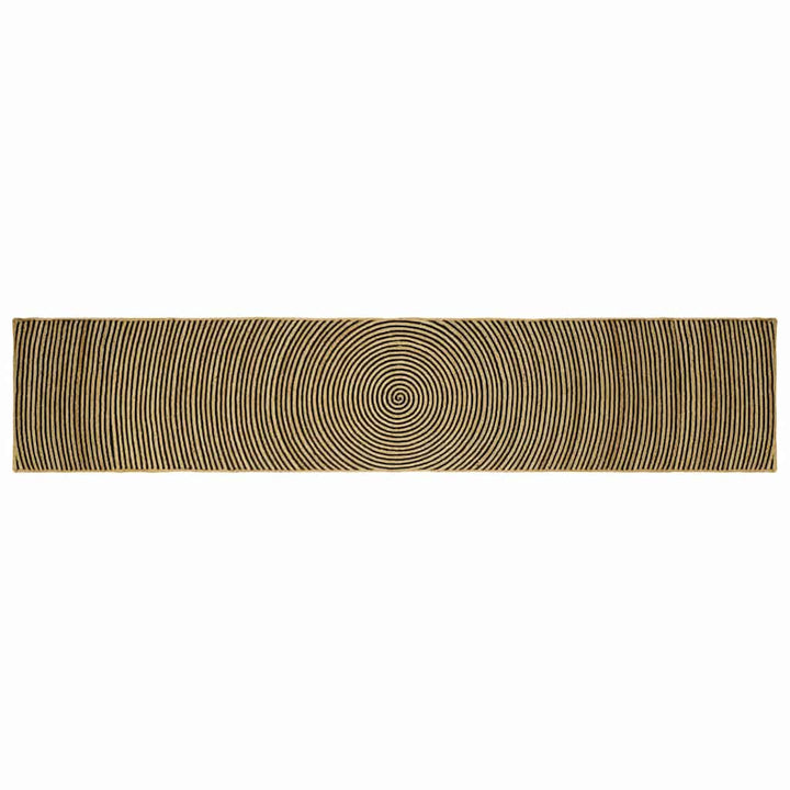 Områdetæpper Sort 80 x 400 cm Jute