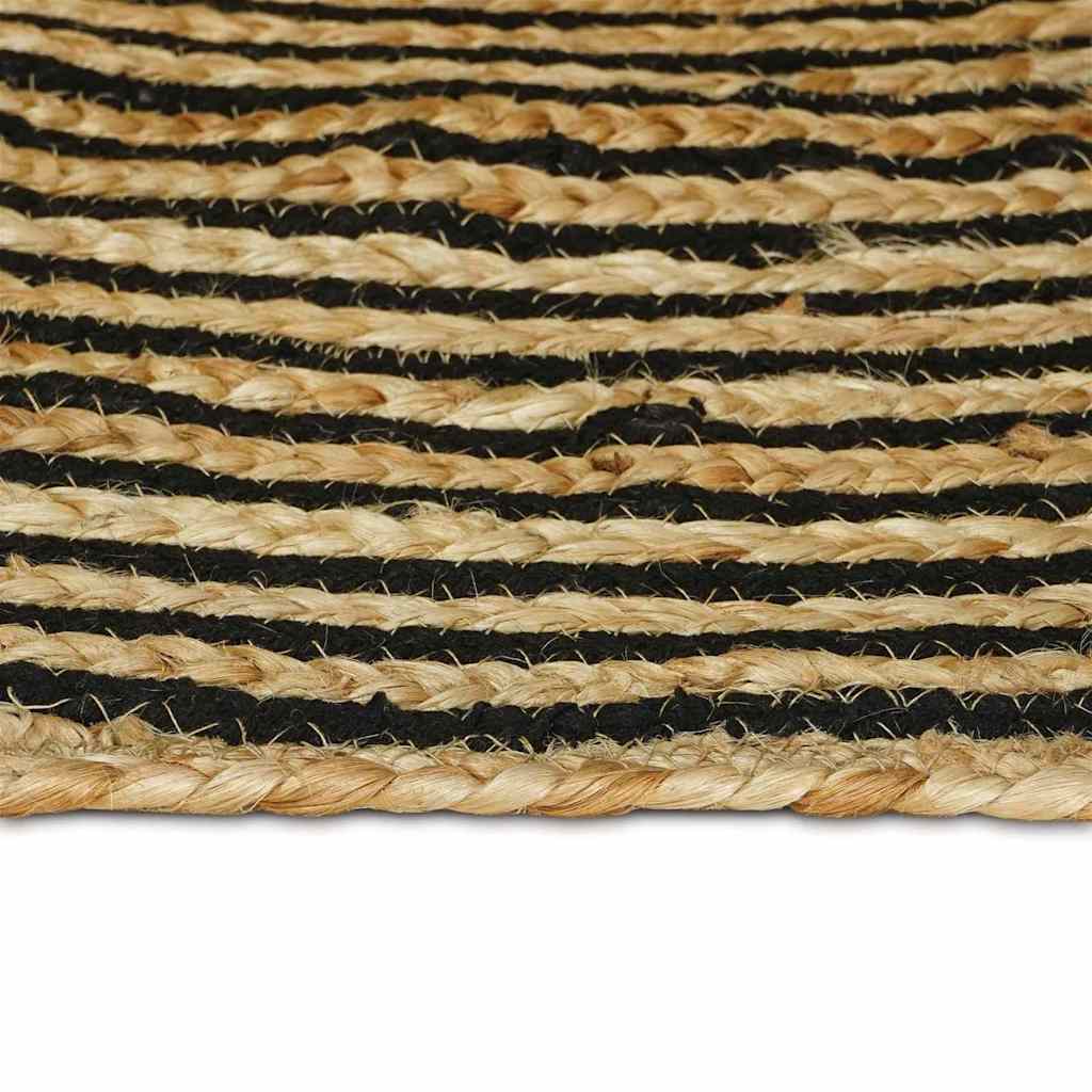 Områdetæpper Sort 100 x 200 cm Jute