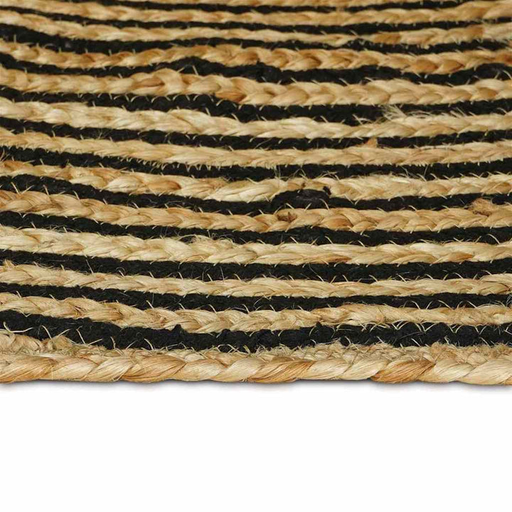 Områdetæpper Sort 200 x 200 cm Jute