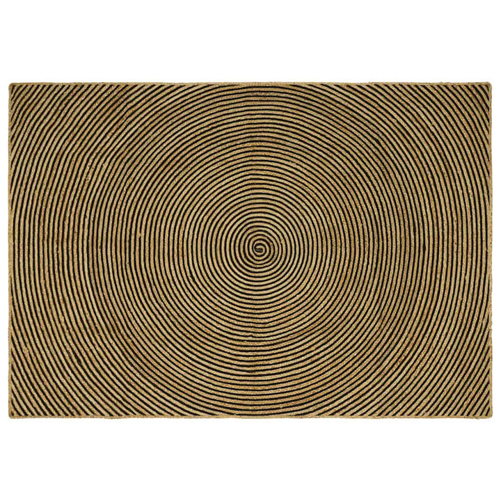 Områdetæpper Sort 200 x 290 cm Jute