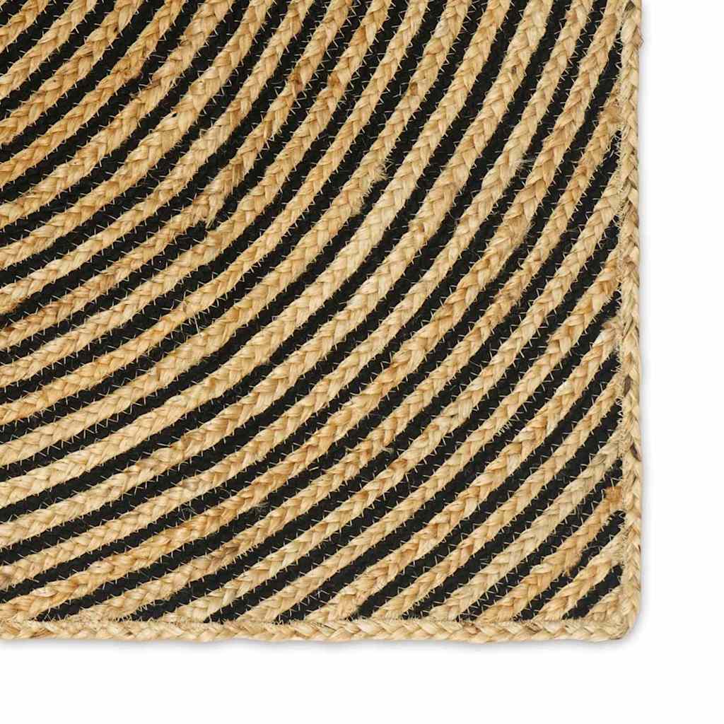 Områdetæpper Sort 240 x 340 cm Jute