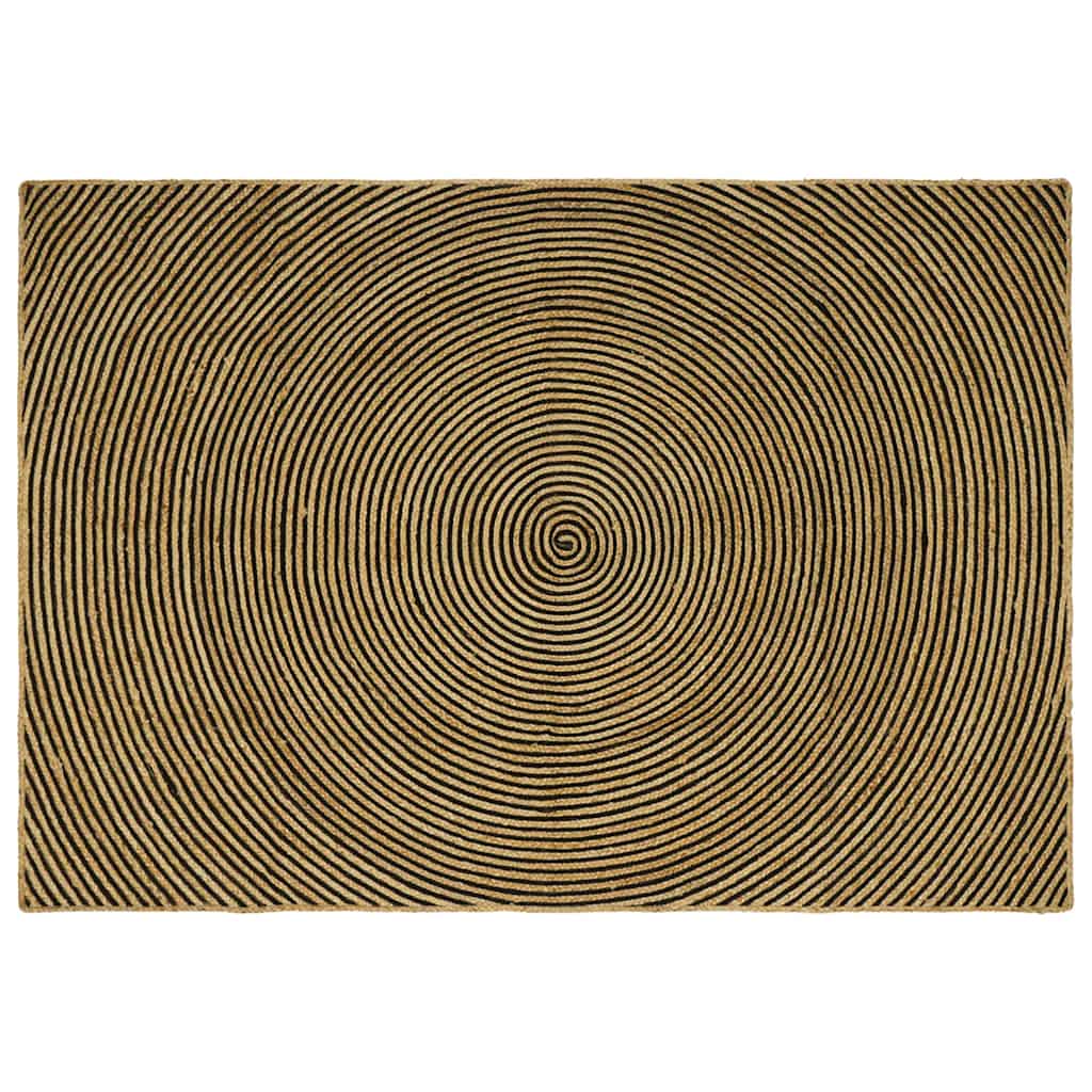 Områdetæpper Sort 240 x 340 cm Jute
