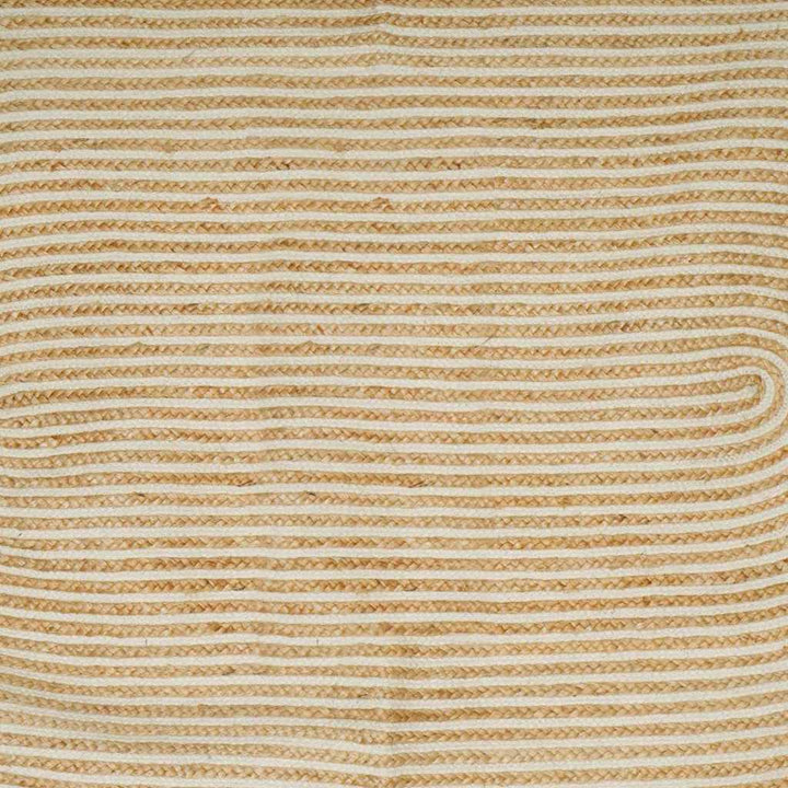 Områdetæpper Natur og hvid 100 x 152 cm Jute