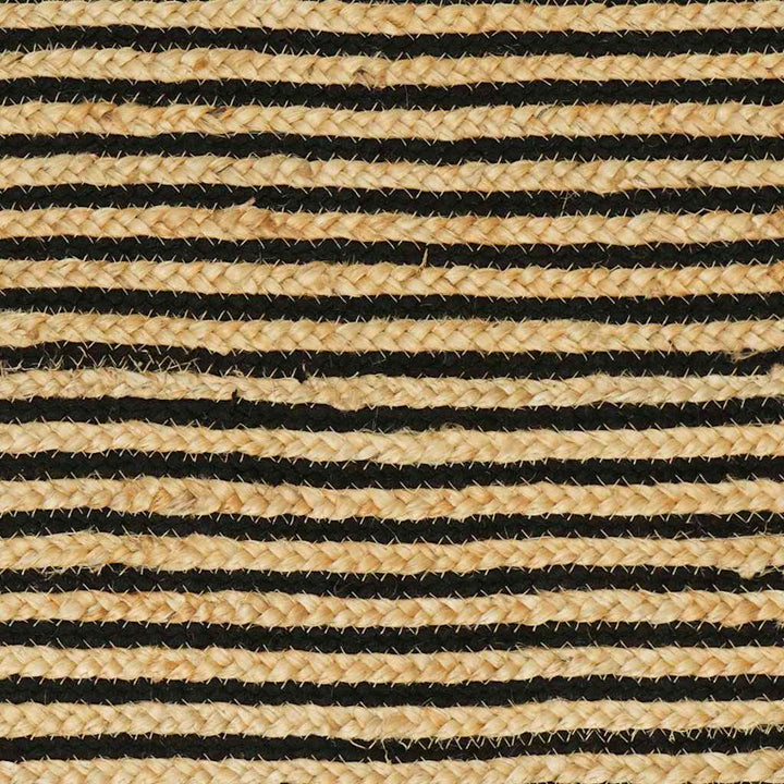 Områdetæpper Naturfarvet og sort 100 x 152 cm Jute