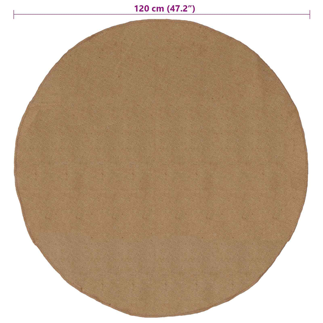 Områdetæpper Naturfarvet Ø 120 cm Jute